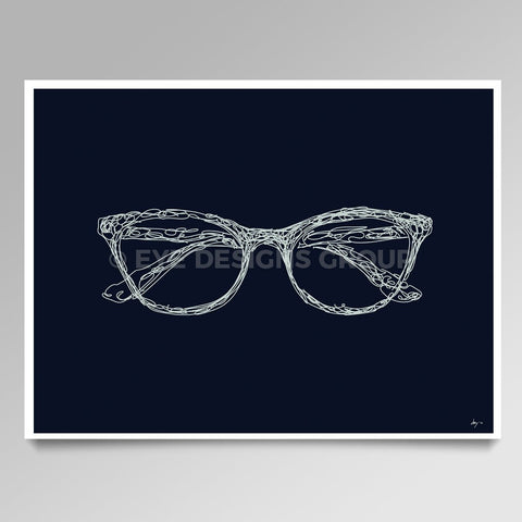 OPTICAL ART Frame Scribble I
