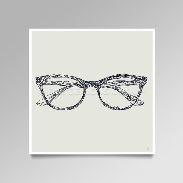 OPTICAL ART Frame Scribble II