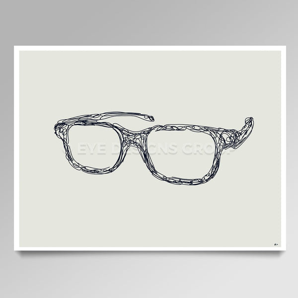 OPTICAL ART Frame Scribble III