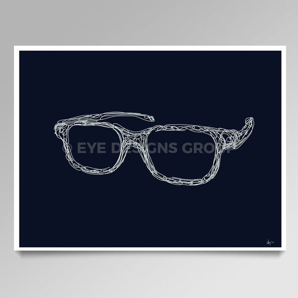 OPTICAL ART Frame Scribble IV
