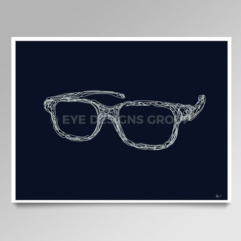 OPTICAL ART Frame Scribble IV