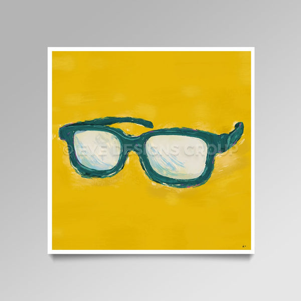 OPTICAL ART Green Frames I