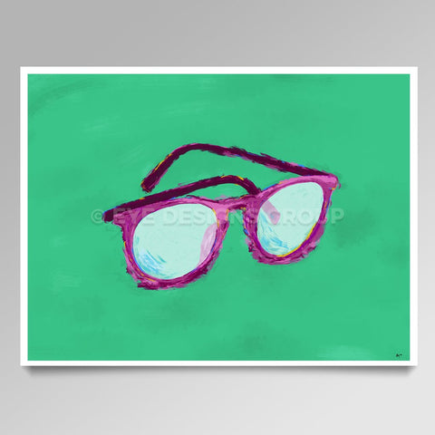 OPTICAL ART Pink Frames I