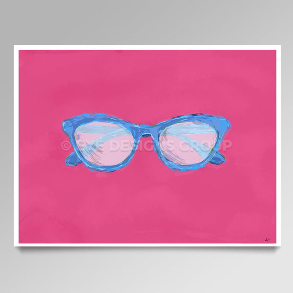 OPTICAL ART Blue Frames I