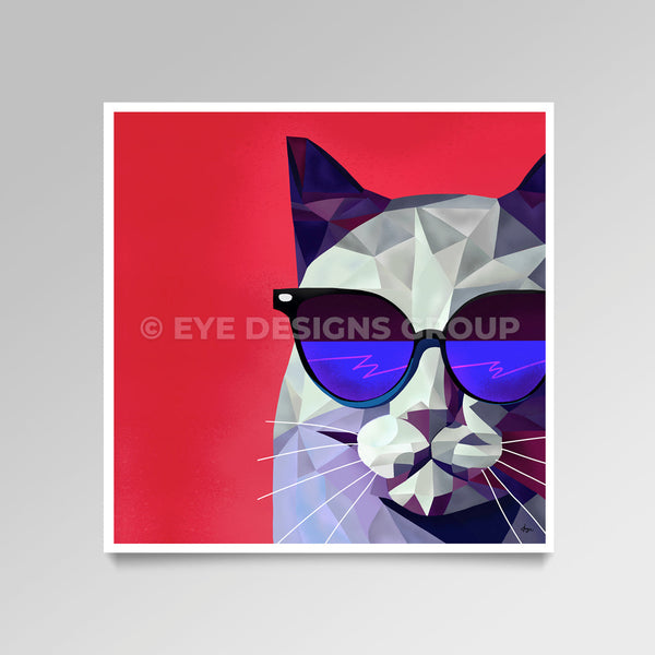 OPTICAL ART Cool Cat I