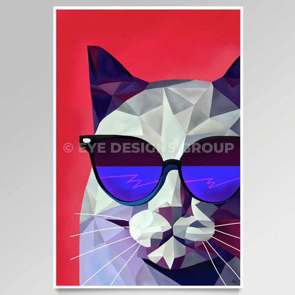 OPTICAL ART Cool Cat I